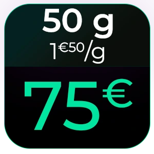 50g (100€ d’économies)