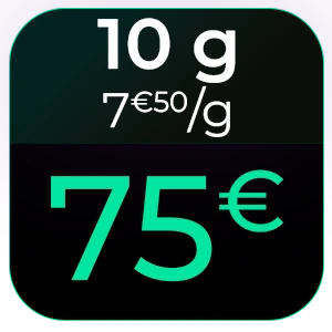 10g (8€ d’économies)