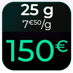 25g (57€50 d’économies)
