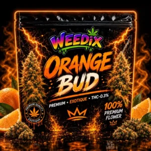 Orange Bud Fleur CBD Premium WEEDIX – visuel produit officiel