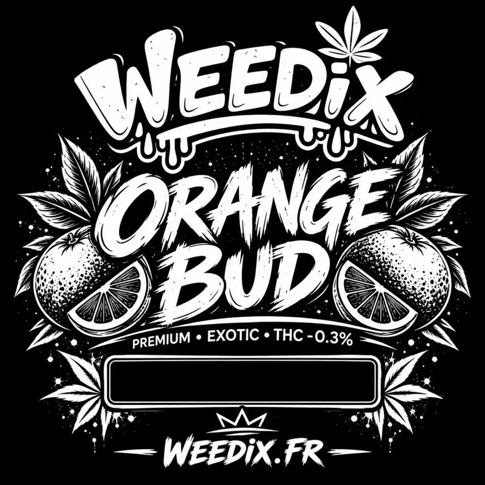 Orange Bud CBD Premium WEEDIX – illustration de la fleur CBD